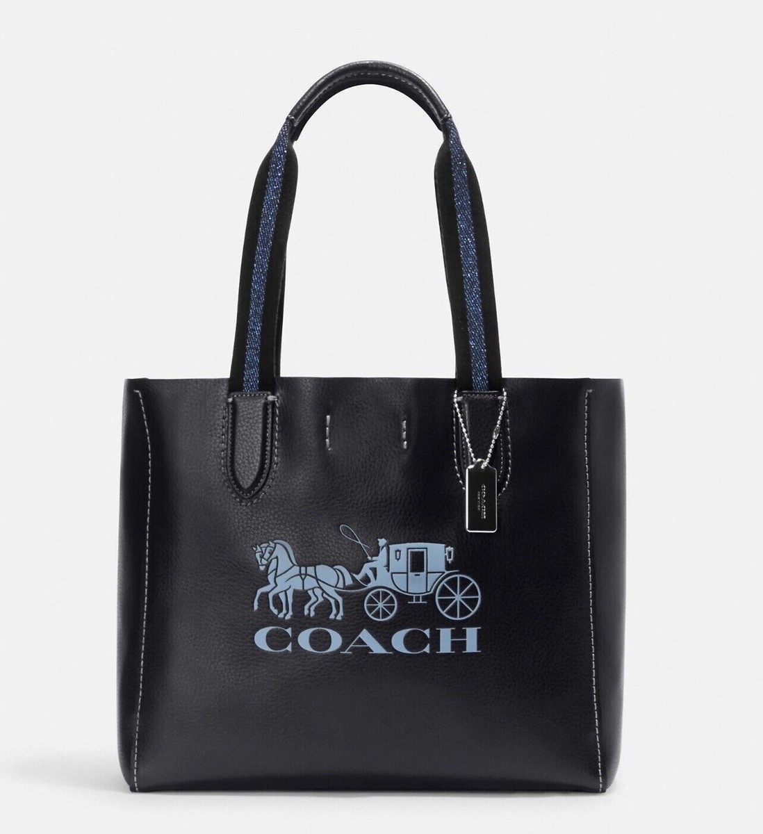 ★急いで!完売前に★COACH Derby Tote Bag Coach CG469 Derby Tote With Horse And Carriage In Silver