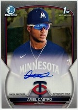 2023 Bowman - Chrome Prospect Autographs #CPA-AC Ariel Castro (AU, RC)