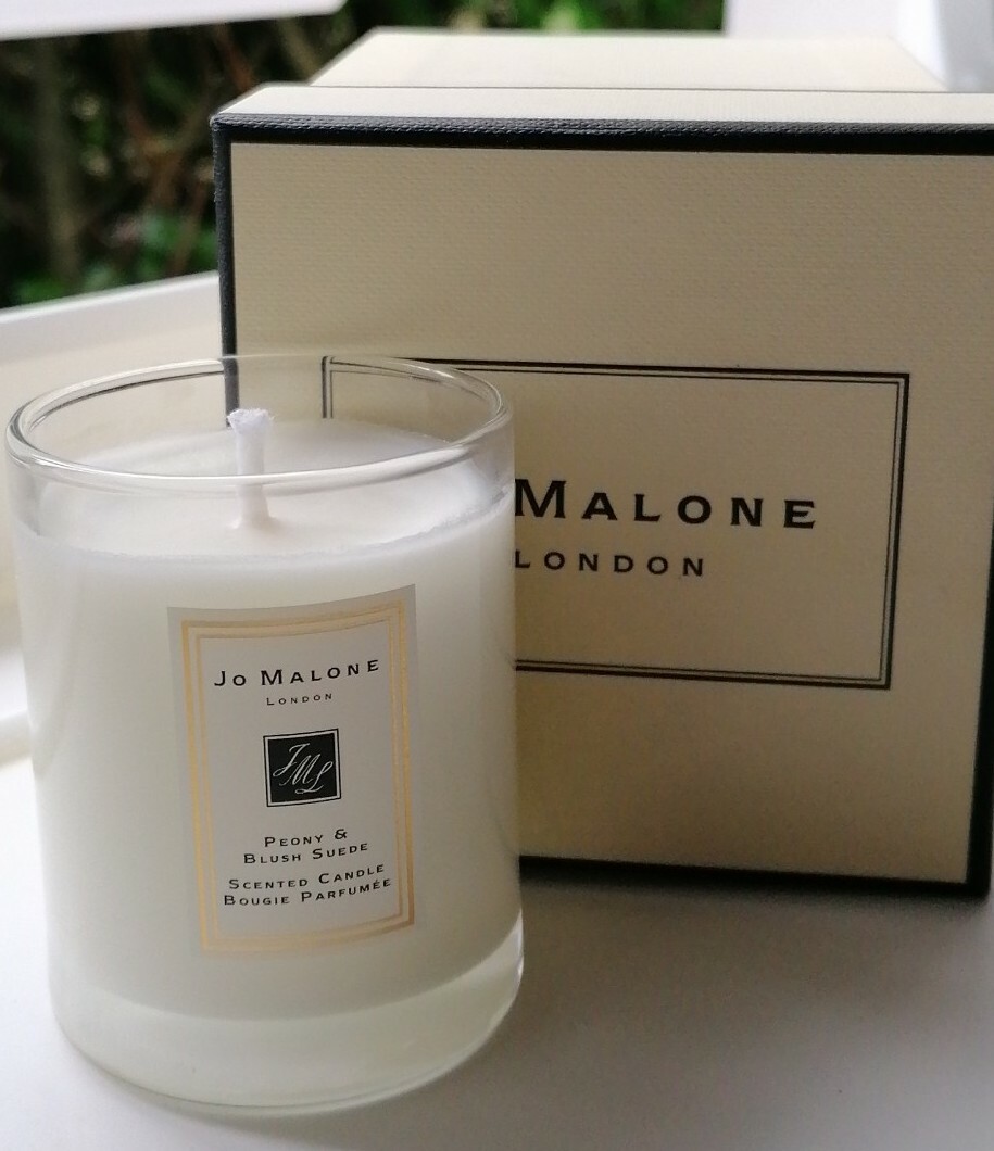 JO MALONE PEONY BLUSH SUEDE TRAVEL CANDLE 65G BOXED WITH