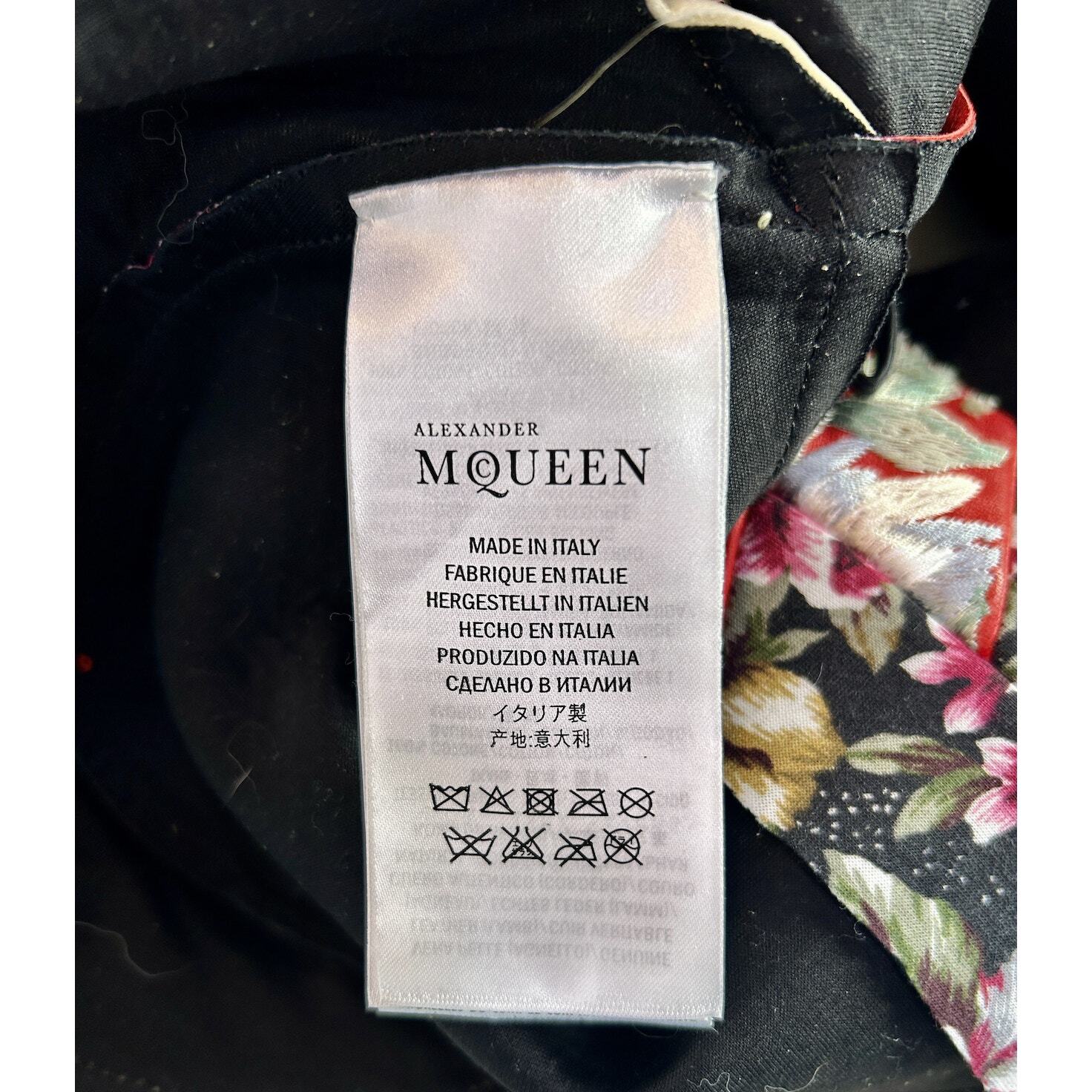 Alexander McQueen Floral Patchwork Ruffle Leather… - image 12