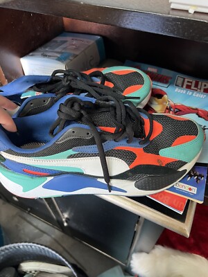 Size 9.5 - PUMA RS-X3 Puzzle - Black Multi