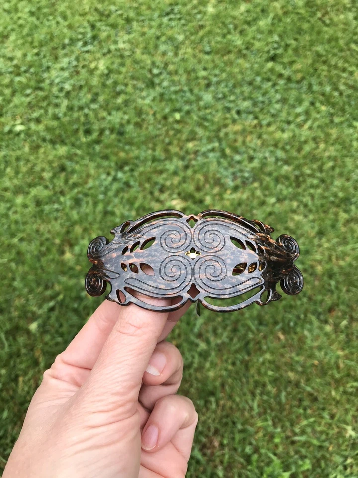 Pinza de pelo France Luxe Barrette marrón oscuro Foto 2 de 4