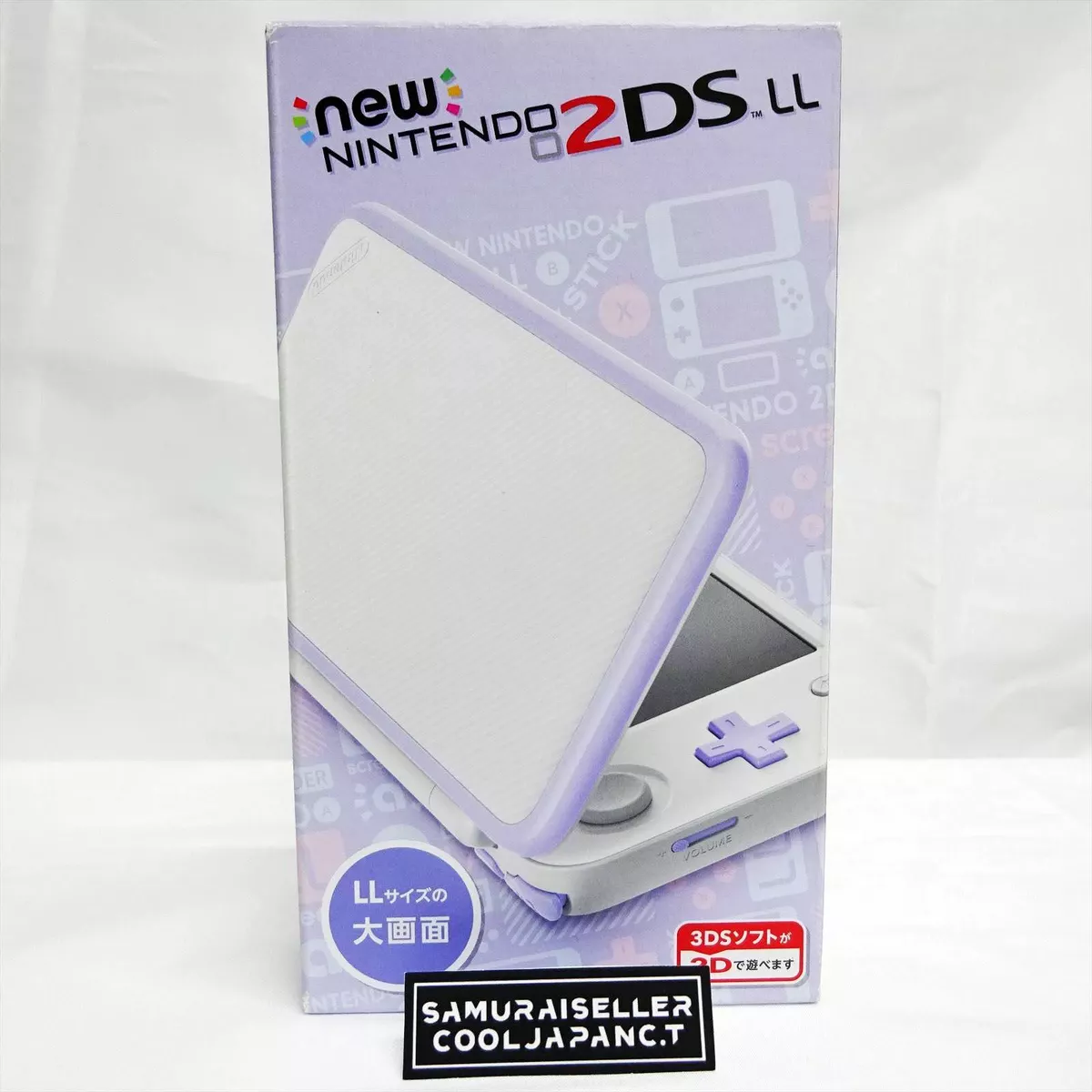 New Nintendo 2DS LL Console System White x Lavender JAPAN import Japanese  NEW