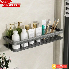 Shower Caddy Rack Stainles Bathroom Storage No-Drill Shower Organizer with Hooks