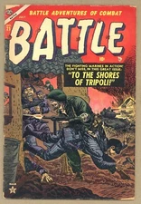 Battle 21 G- Krigstein Teddy Roosevelt story PRE-CODE WAR 1953 Atlas Comics W262