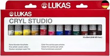 LUKAS Cryl Studio Acrylfarben-Set 12 x 20 ml