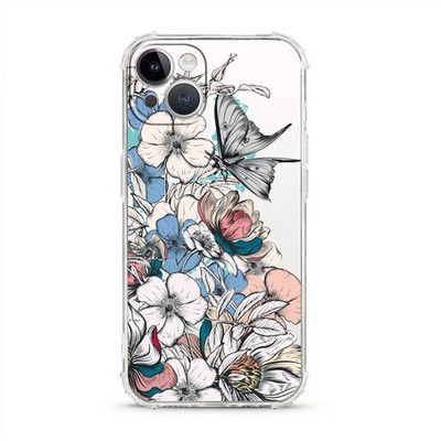 Minca Flutter Bloom Protective Anti-Knock Mobile 3D EMBOOSED PRINT IPHONE CASE