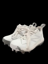Zapato de Béisbol New Balance Unisex-Niño Romero Duo V2 Goma Moldeada Blanco/Plateado
