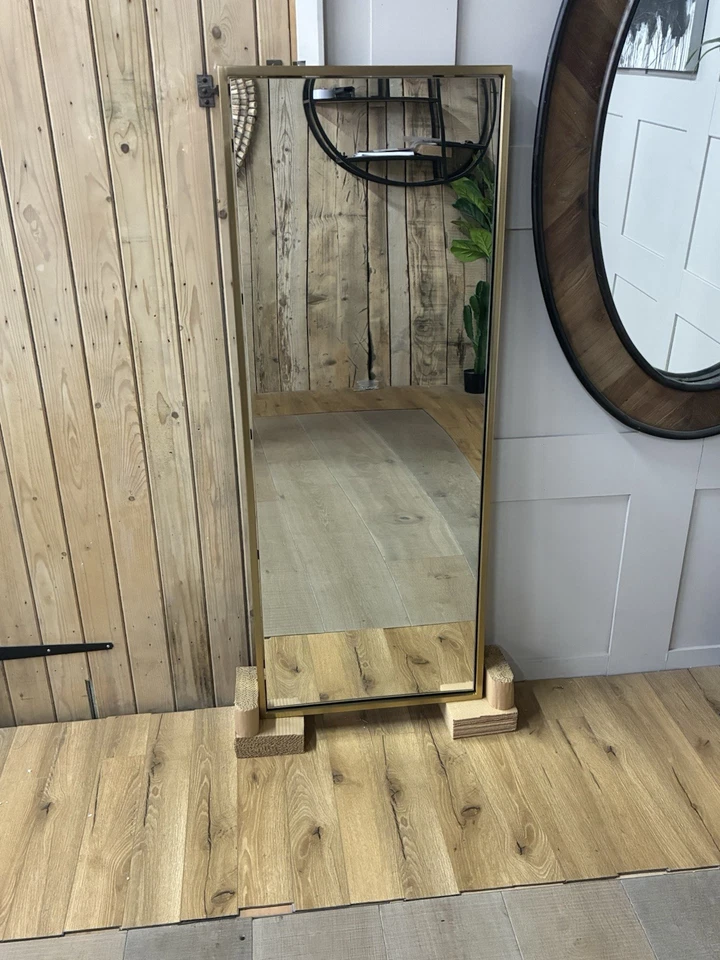 West Elm Metal Framed Long Rectangle Wall Mirror - Image 4 of 4