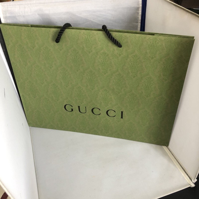 Gucci Gift Bag Large Green Empty Shopping Bag 19” X 14” New