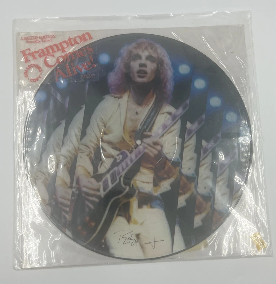 Peter Frampton Comes Alive PR 3703 A&M Picture Disc #48647 Vintage 1976 LP Vinyl - Image 2 of 4
