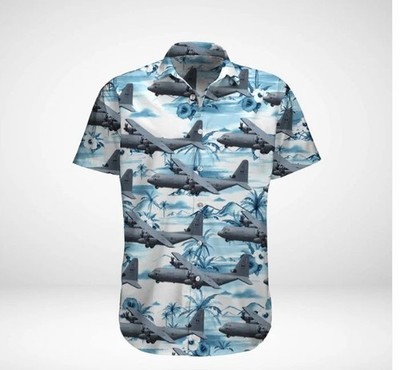 RCAF Lockheed Martin CC-130J-30 Hercules (L-382) Hawaiian Shirt