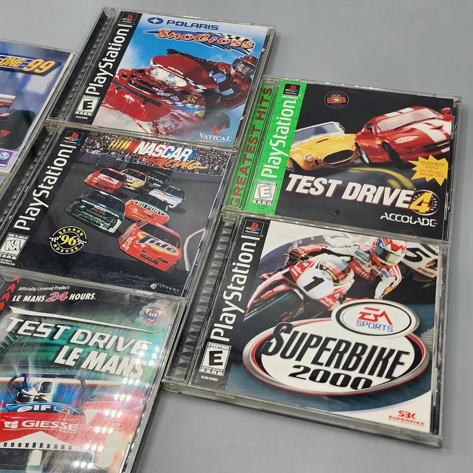 SONY PlayStation 1 Racing Video 7 Game Lot / PS1 BUNDLE of 7 / Read - Image 4 of 4