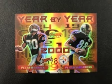 2000 Bowman's Best #Y12 Peter Warrick / Plaxico Burress Year by Year