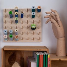 Cotton Reel Storage | Sewing Thread Pegboard | Space Saving | Small