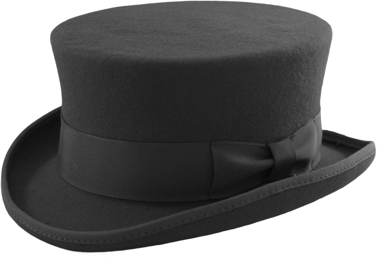 Low Crown Deadman Top Hat 100% Wool Felt Dressage Wedding Formal Men Women
Opens in a new window or