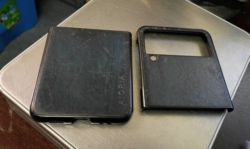 Aioria Black Samsung Galaxy Z Flip 4 Plastic Phone Case Cover