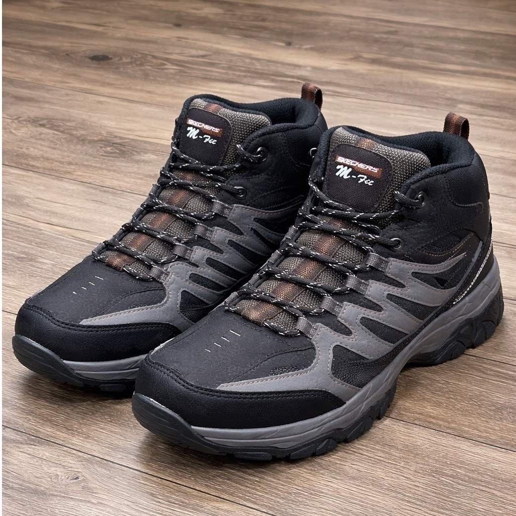 's Hiking Boots Sz 11 Black Leather Trail Outdoor Memory Foa