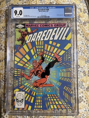 Daredevil #186 Marvel Comics 1982 CGC 9.0 Frank Miller