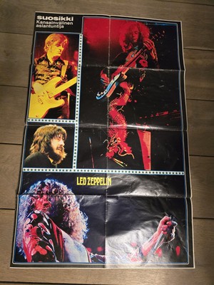 Led Zeppelin - Mega poster - Very rare - Finland 80 X 54 cm 1977
