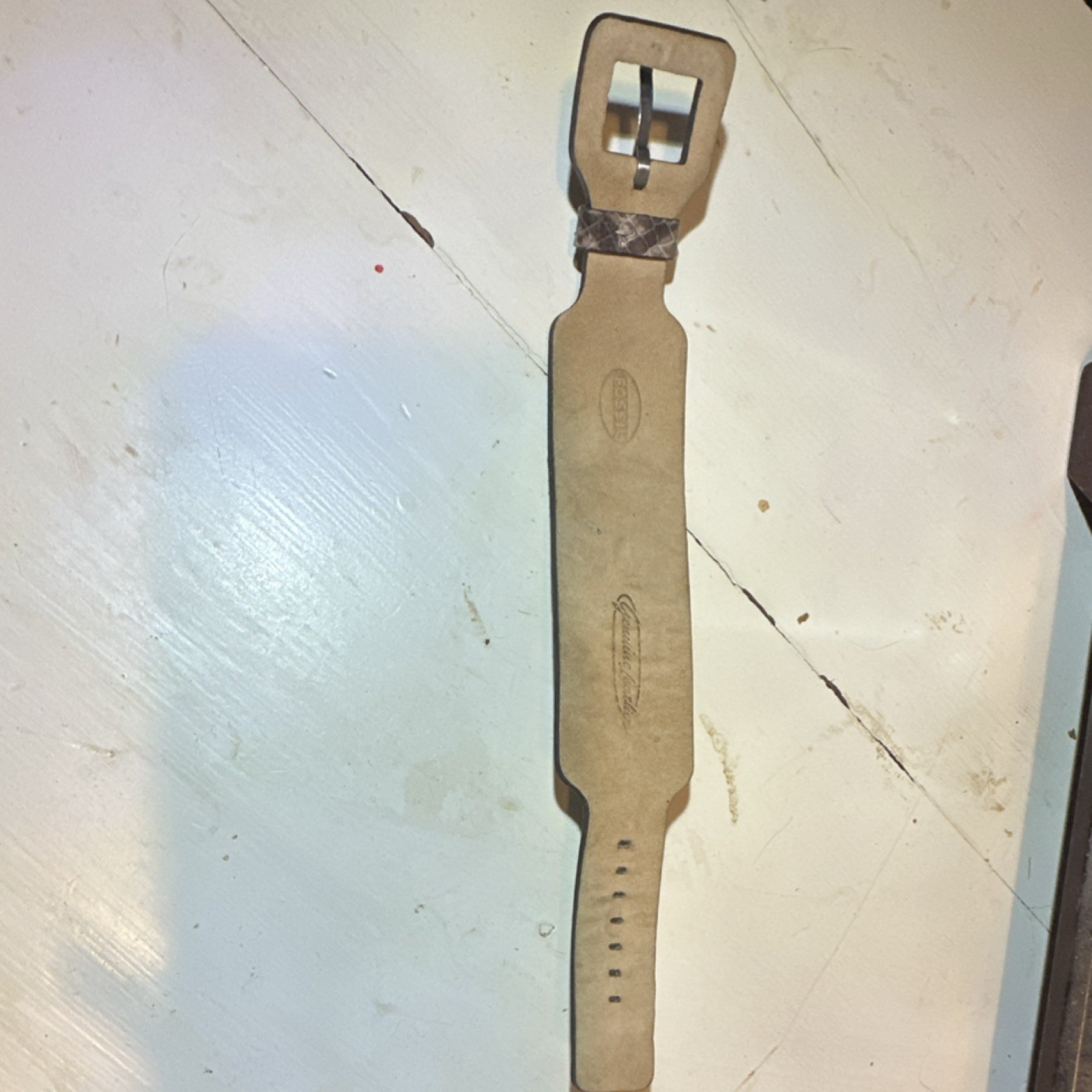 Fossil Women's Rectangular Analog Watch Snakeskin… - image 2