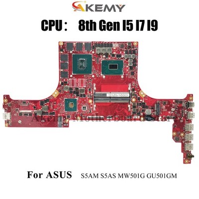 GU501GM Motherboard For ASUS S5AM GU501GS GU501GV S5AS GU501GX Mainboard W/CPU