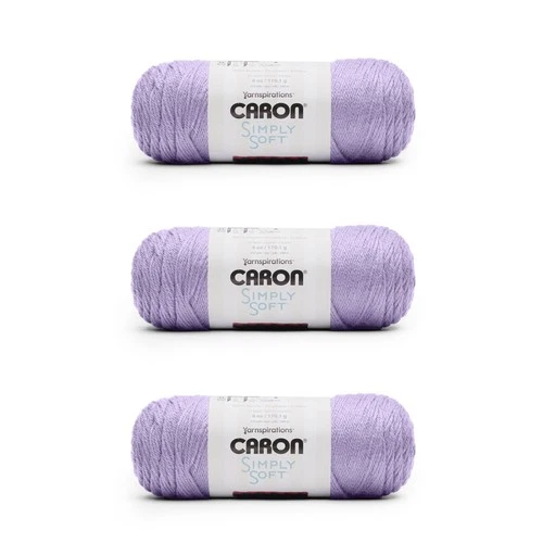 Caron Simply Soft Solids Yarn, Medium Gauge (4), 100% Acrylic, 6 oz, Orchid - product listing photo