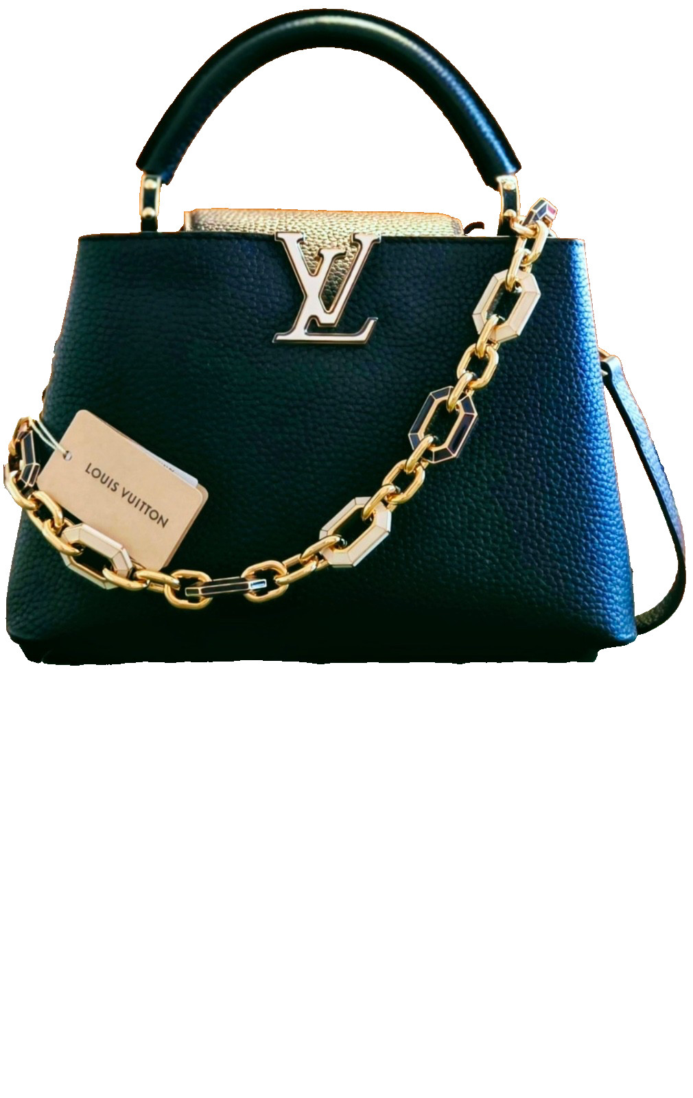 Louis Vuitton Capucines BB M25211 Navy Blue Chain Edition Bag 2024