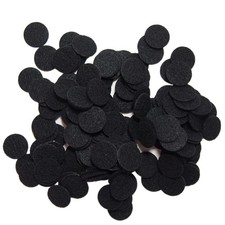 150 PCS 3/4 Inch Black Stiff Felt Circle Fabric Craft Embellishment Set