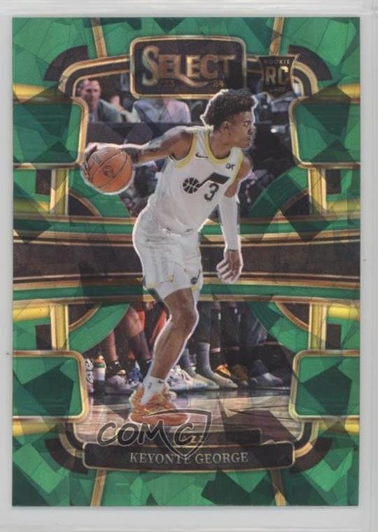2023-24 Panini Select Concourse Green Ice Prizm Keyonte George #75 1k0e
