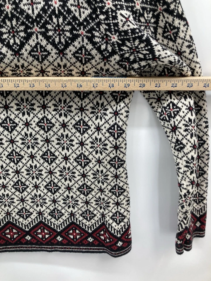 Suéter Nomadic Traders Nórdico 1/4 Cremallera Para Mujer Grande Ramie Mezcla de Algodón Foto 3 de 4