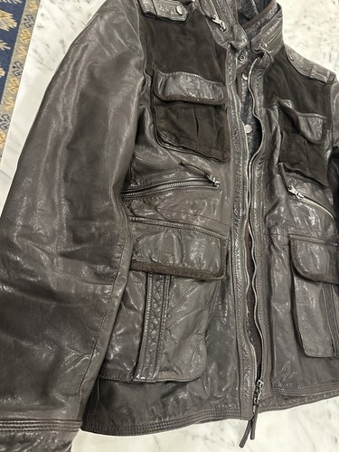 Hugo Boss Style Tom ford Italy Leather L Jacket Men $1700.00 Finest nappa Suede - Picture 3 of 18