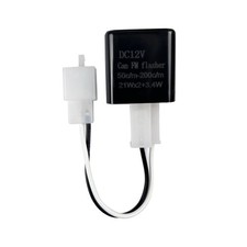 Adjustable 2-Prong LED Flasher Relay for Motorcycle Turn Signal Hyper Flash