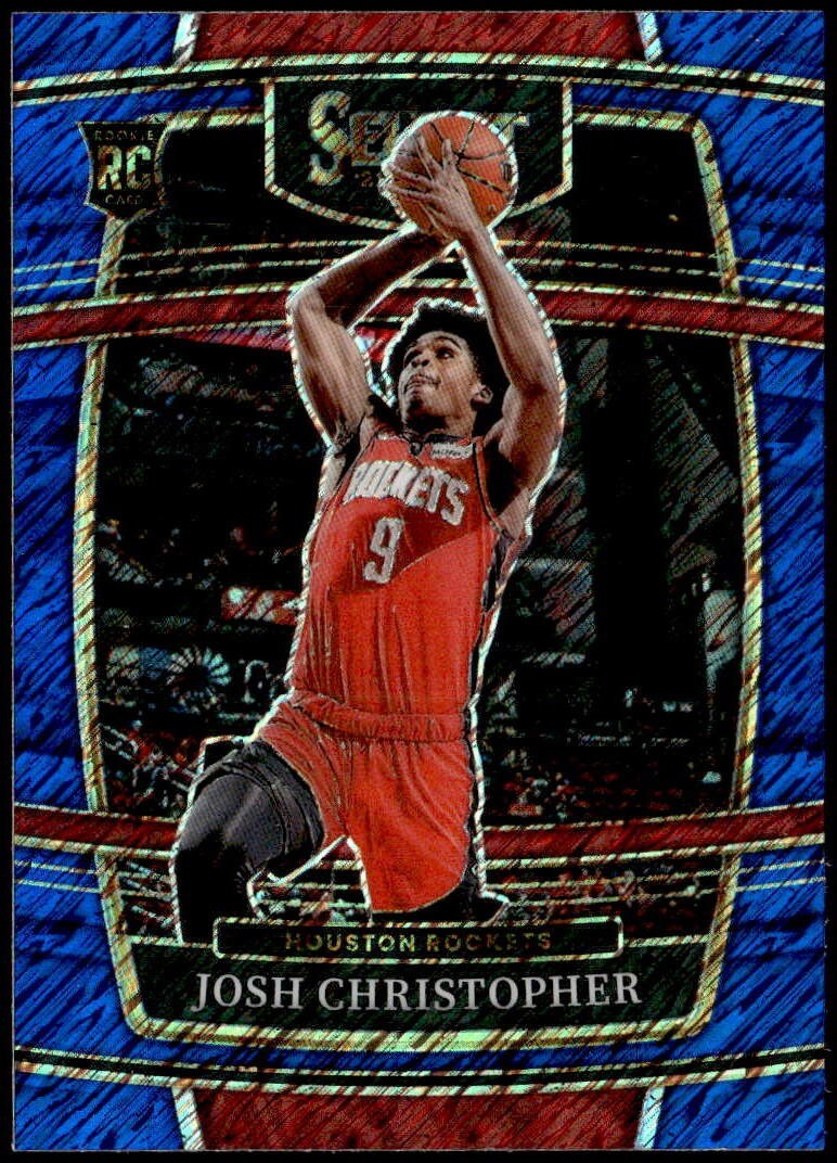2021-22 Panini Select #48 Josh Christopher Blue Shimmer Prizm Rookie F5