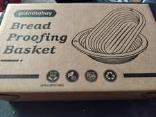 Grandtobuy Bread Proofing Baskets New In Box Contains 2 and Covers