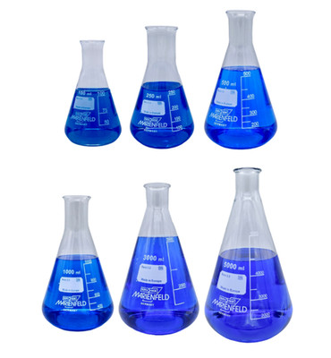 Marienfeld Superior, Erlenmeyer Flask 100ml-5000ml, Borosilicate Glass.