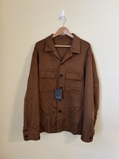 Camicia Ermenegildo Zegna Nuova Oasi Cashmere Sopracamicia Bottoni Vicuna XL XXL