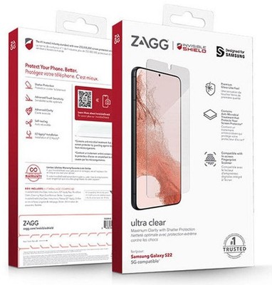 Zagg InvisibleShield Ultra Clear für Samsung Galaxy S22
