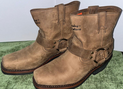 Harley-Davidson Ring Boots Biker Engineer Leather  Womens US 8