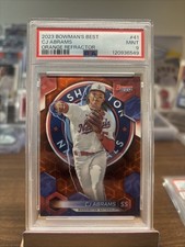 2023 Bowman's Best - C.J. Abrams #41 Orange Refractor /25