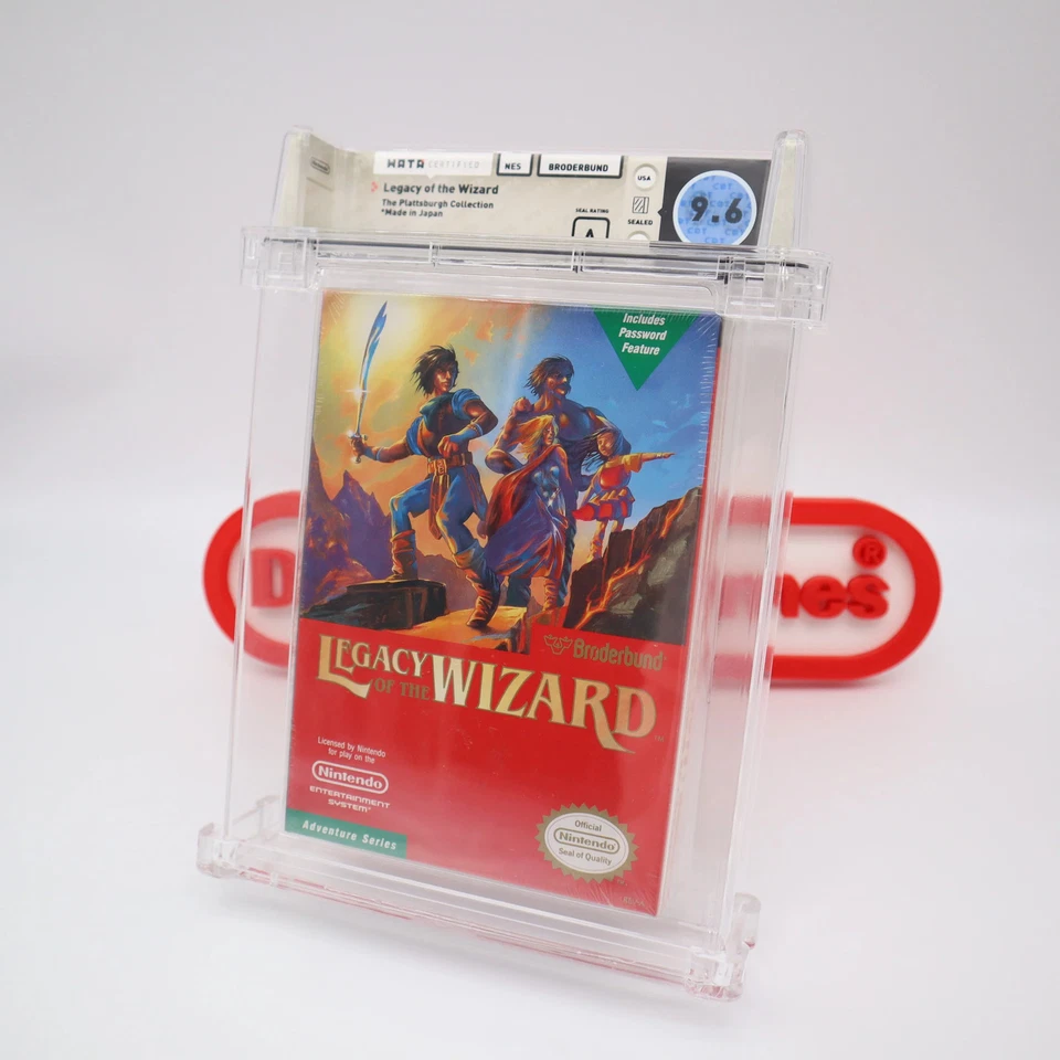 NES Nintendo LEGACY OF THE WIZARD - WATA PEDIGREE GRADED 9.6 A! NEW & Sealed! - Image 4 of 4