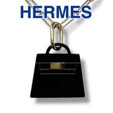 Hermes necklace amulet Maroquinier GM Kelly buffalo horn