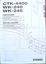 Casio CTK-4400, WK-240, WK-245 Tastiera Elettronica Manuale Originale Proprietario.