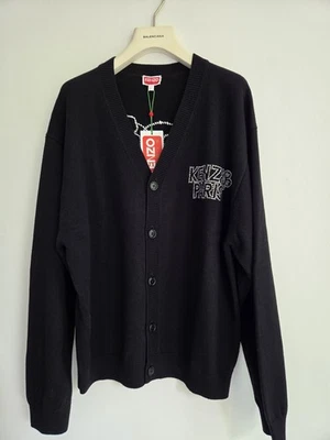 Cardigan Kenzo Paris "Boke Flower" – Noir – Taille L (Neuf avec étiquette) - Photo 1/4