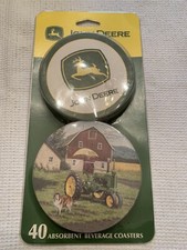 John Deere Lot 40 sous-verres absorbants distributeur panneaux de fibres recharges NEUF