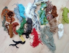 Selección/paquete tapiz fino/hilo bordado varios colores/texturas Nuevo