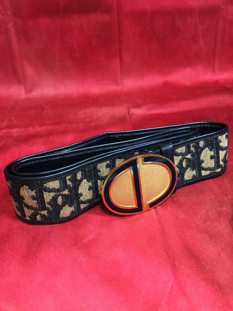 Ceinture femme Christian Dior motif trotteur du Japon i9055