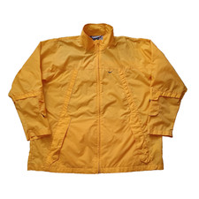 Vintage Nike Track Jacket Mens 2XL Yellow Full Zip Windbreaker Pockets