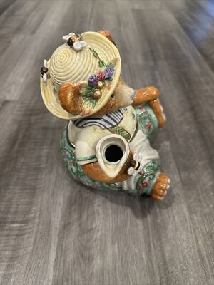 Fitz and Floyd フィッツとフロイド オウム ピッチャー 水差し Fitz and Floyd Teddy Bear Honey Jar Bee Pitcher | eBay