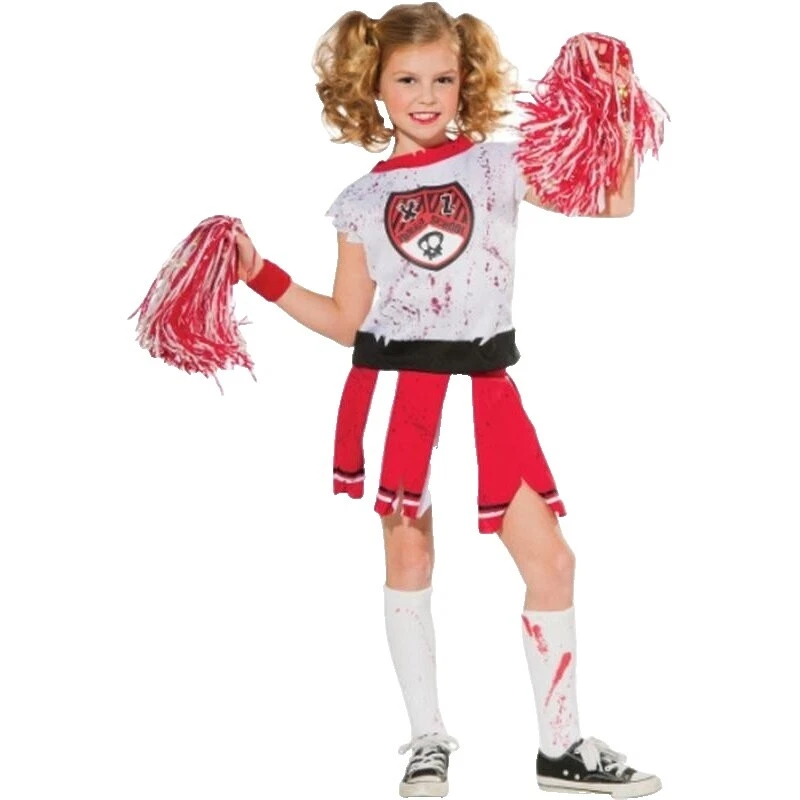 Polyester Size S Cheerleader Costumes for Girls